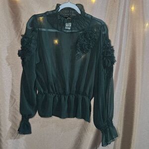 M2, Forest Green, Top, Size: L